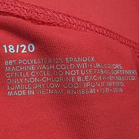 Lane Bryant Livi‎ Stretch Coral Leggings Plus Size 18 / 20 2X - Picture 5 of 5